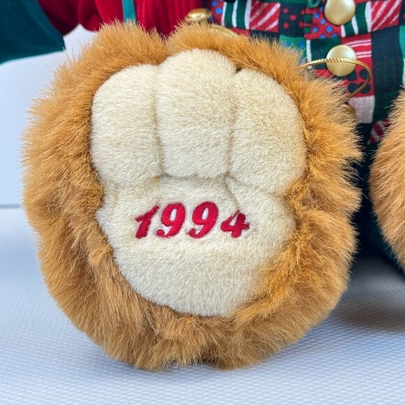 Vintage Kmart Teddy Bear Lane Christmas Bear 1994 Limited Edition Plush Toy 20" - Picture 3 of 14